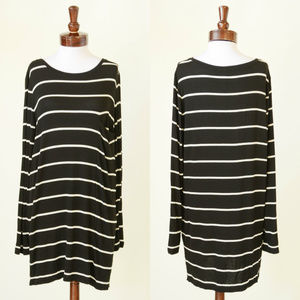 BCBGMaxazria Dress Tunic Sweater Shift Knit Large